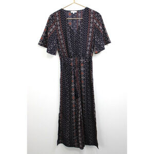 Moon River Jumper Women's S Jumpsuit Romper Wide Leg Belted Boho